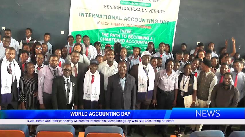 ICAN, Benin And District Society Celebrates International Accounting Day With BIU Accounting Students