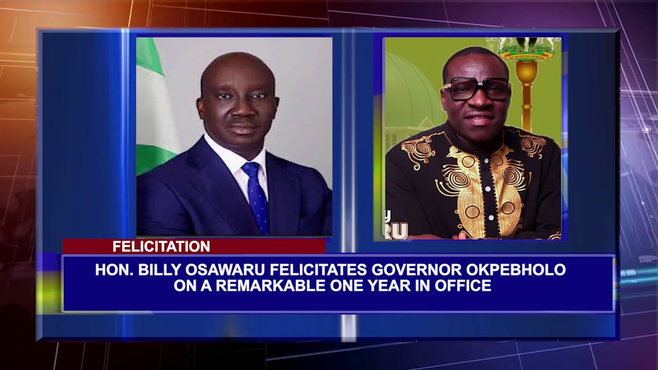 Hon. Billy Osawaru Felicitaes Governor Okpbholo On A Remarkable One Year in Office