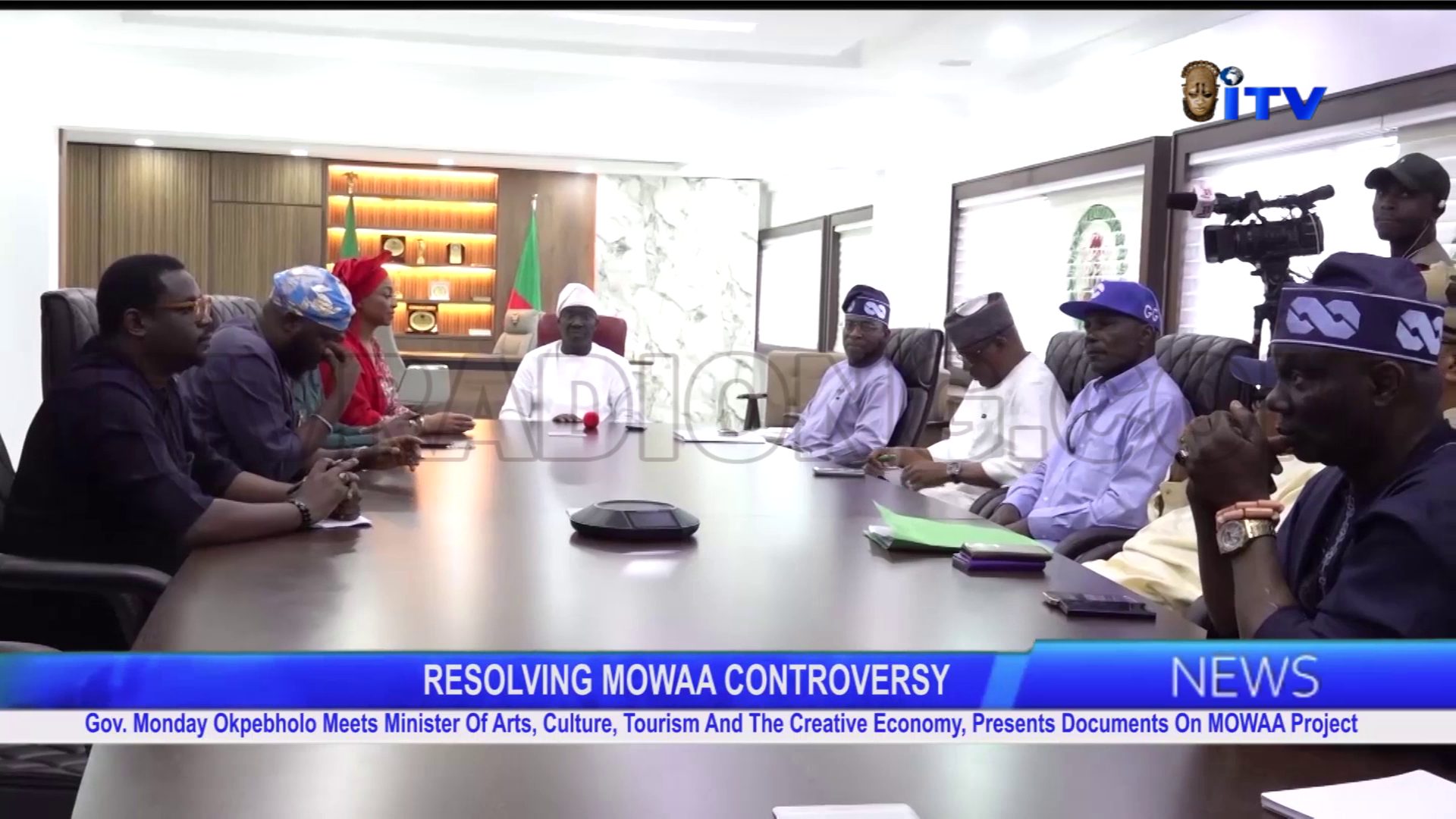 Gov. Monday Okpebholo Meets Minister Of Arts, Culture, Tourism And The Creative Economy, Presents Documents On MOWAA Project