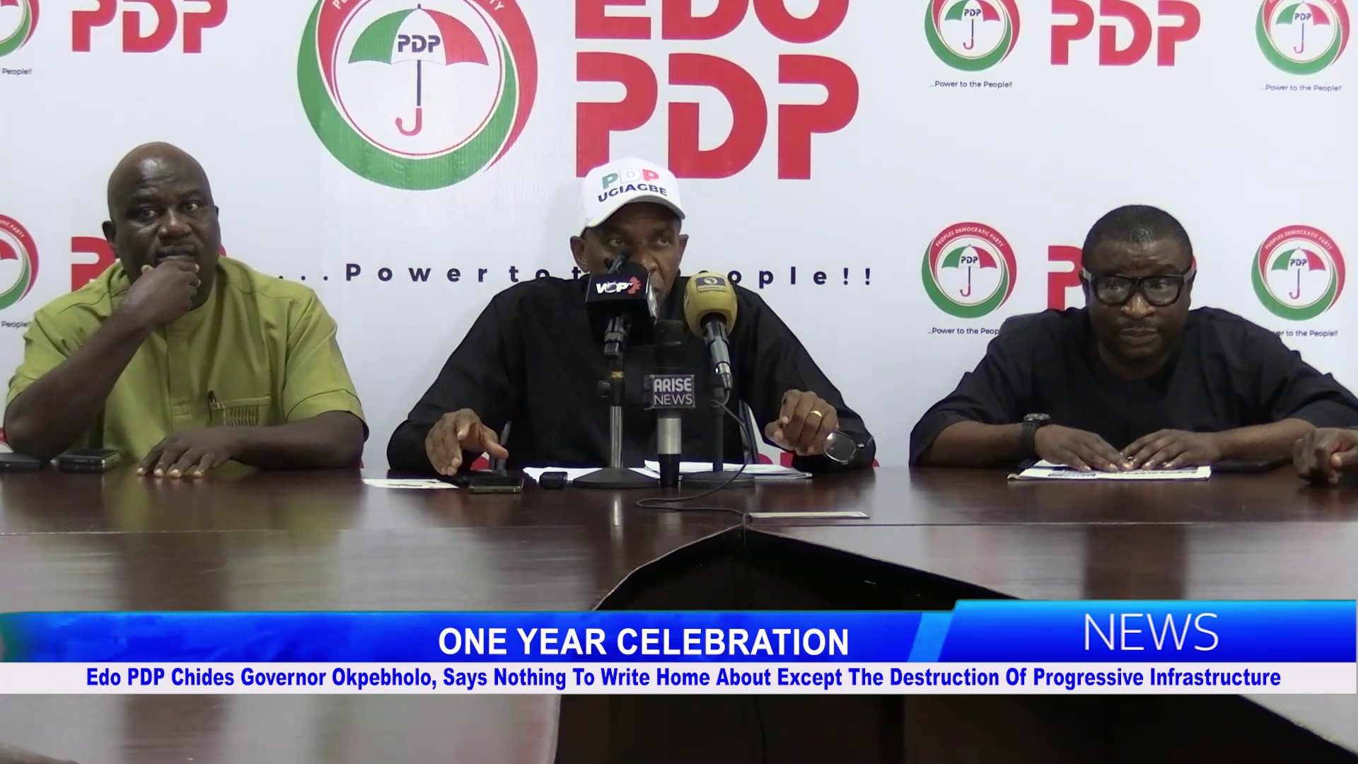 1ST ANNIVERSARY: Edo PDP Chides Governor Okpebholo, Says Nothing To Write Home About Except The Destruction Of Progressive Infrastructure