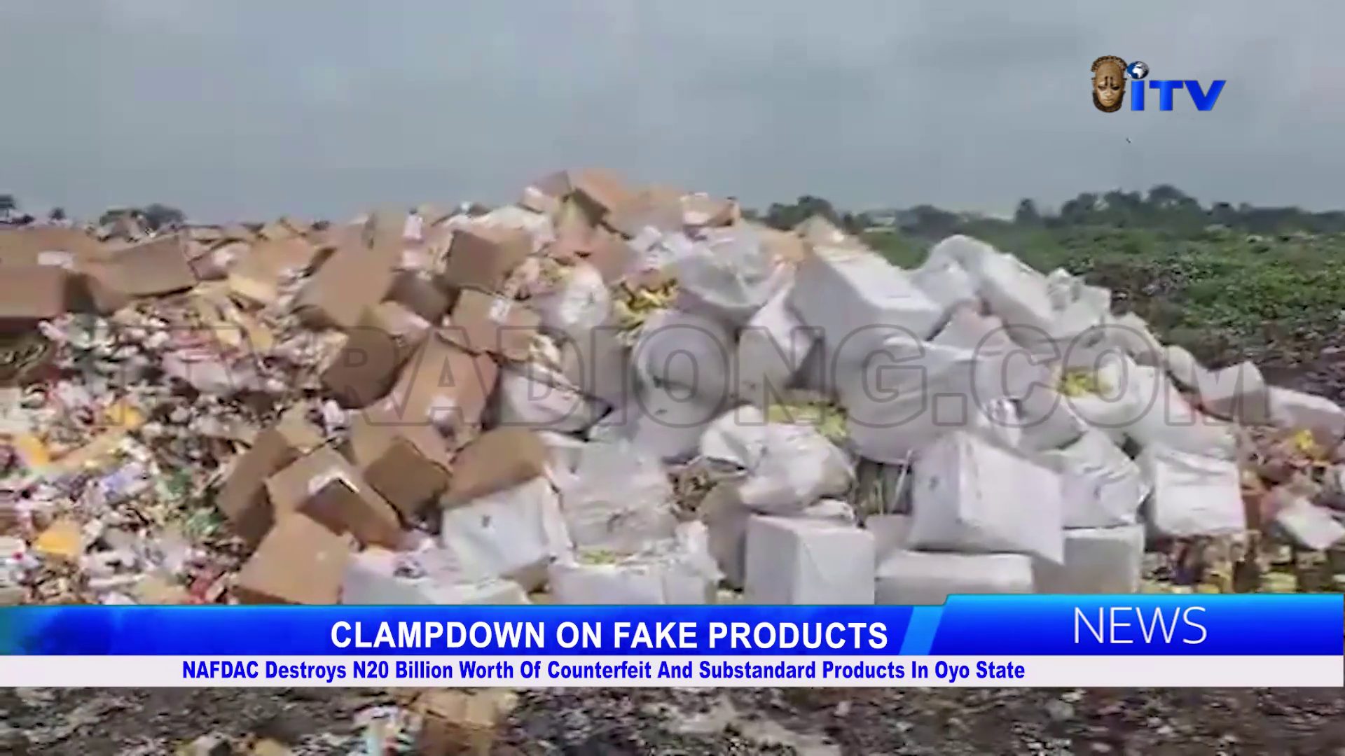 CLAMPDOWN ON FAKE PRODUCTS: NAFDAC Destroys N20 Billion Worth Of Counterfeit And Substandard Products In Oyo State