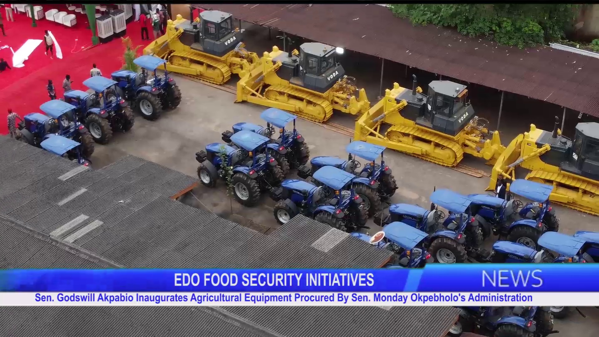 Sen. Godswill Akpabio Inaugurates Agricultural Equipment Procured by Sen. Monday Okpebholo’s Administration