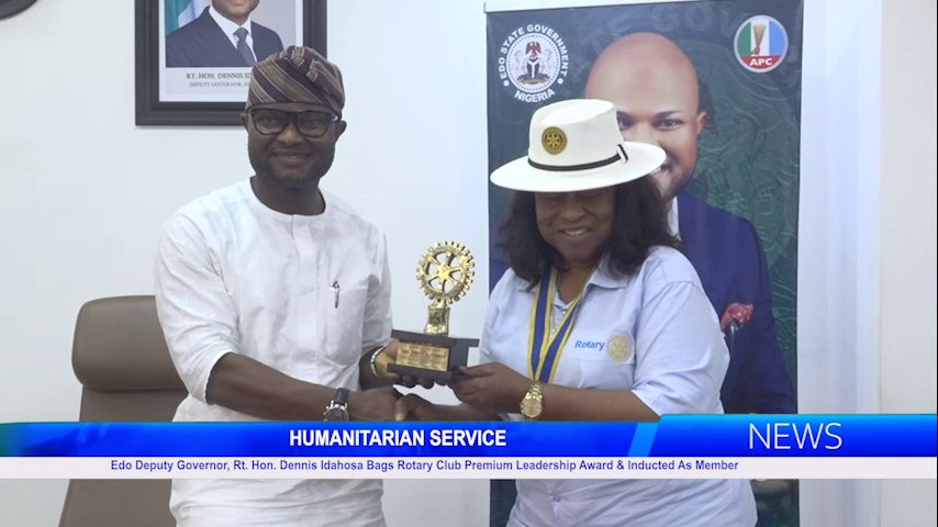 Edo Deputy Governor, Rt. Hon. Dennis Idahosa Bags Rotary Club Premium Leadership Award & Inducted As Member
