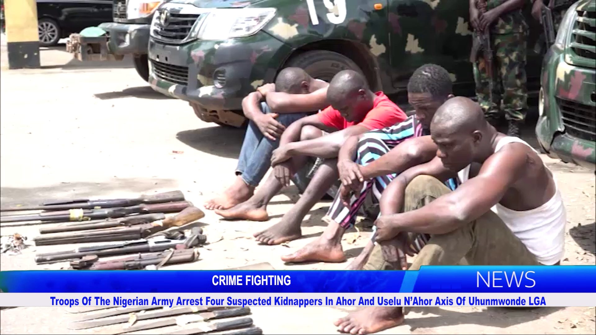 Troops Of The Nigerian Army Arrest Four Suspected Kidnappers In Ahor And Uselu-N’Ahor Axis Of Uhunmwonde LGA