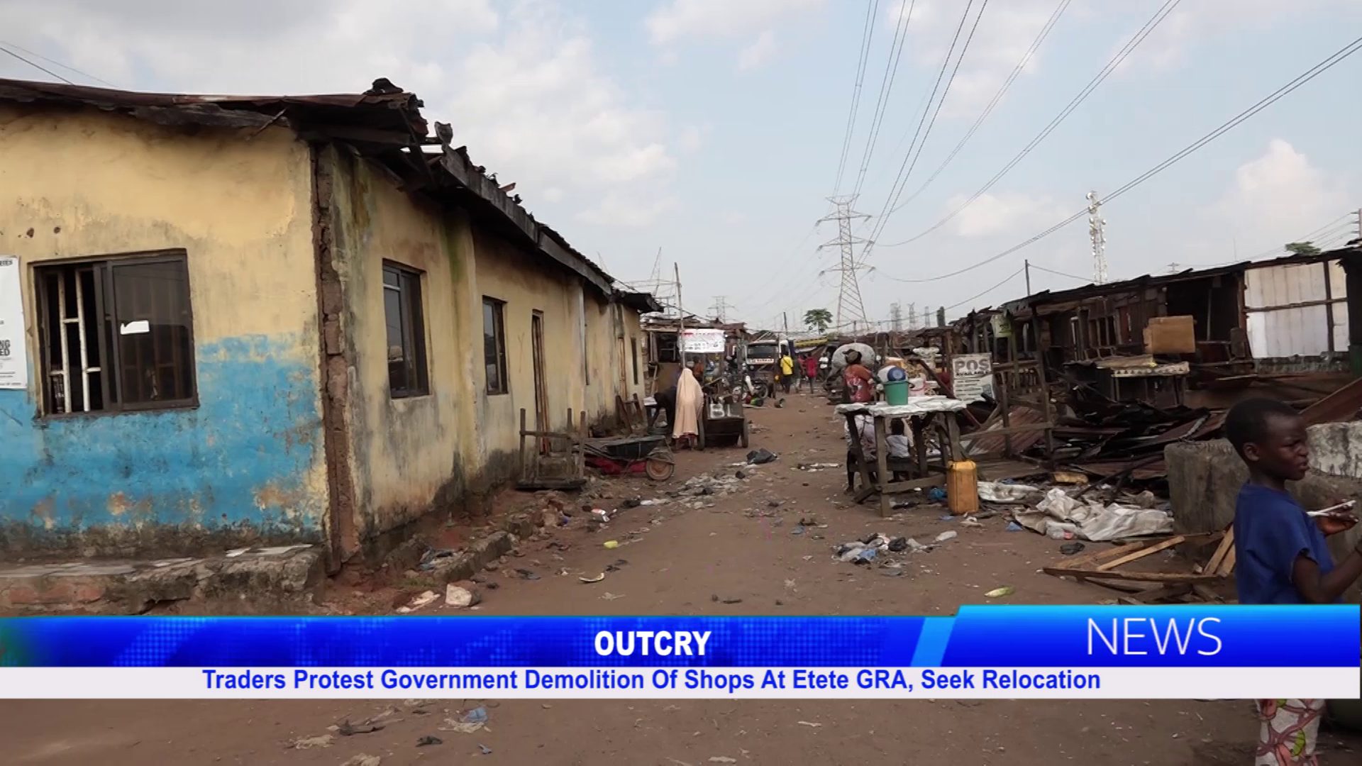 Traders Protest Government Demolition Of Shops At Etete GRA, Seek Relocation