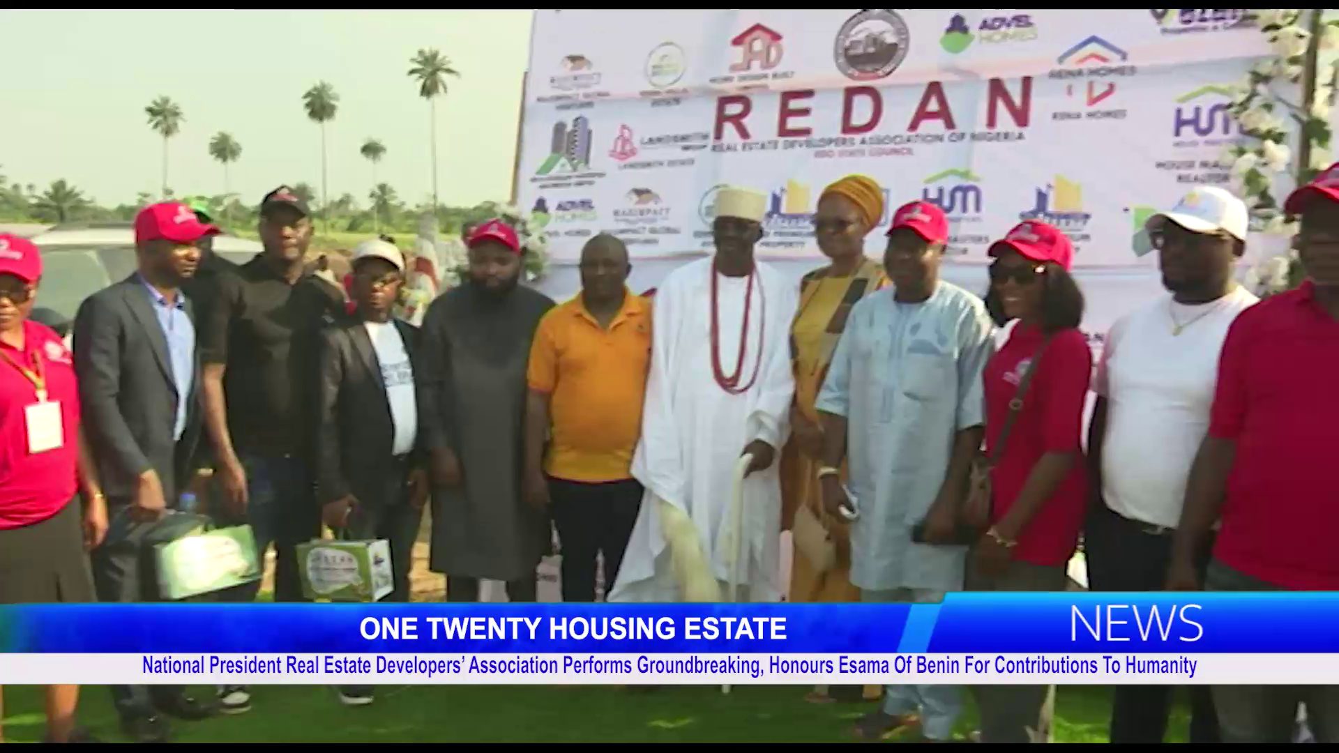 National President Real Estate Developers’ Association Performs Groundbreaking, Honours Esama of Benin for Contributions to Humanity