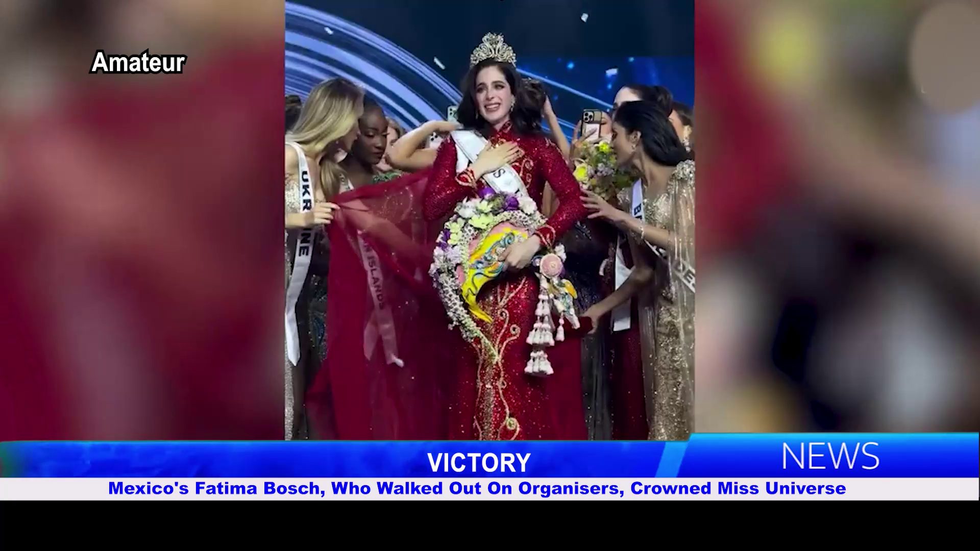 Mexico’s Fatima Bosch, Who Walked Out On Organisers, Crowned Miss Universe