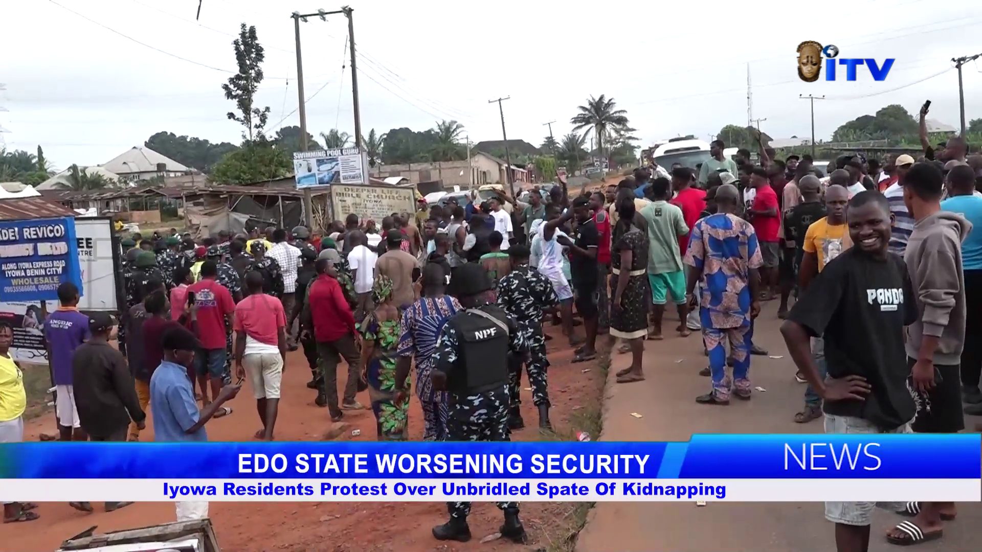 EDO STATE WORSENING SECURITY: Iyowa Residents Protest Over Unbridled Spate Of Kidnapping
