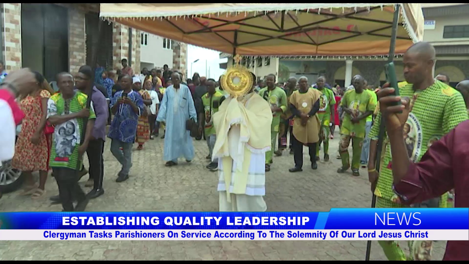 Clergyman Tasks Parishioners On Service According Solemnity Of Lord Jesus Christ