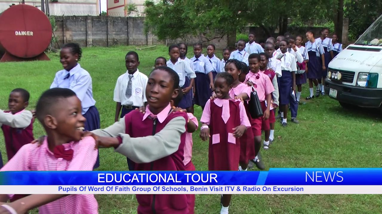Pupils Of Word Of Faith Group Of Schools, Benin Visit ITV & Radio On Excursion