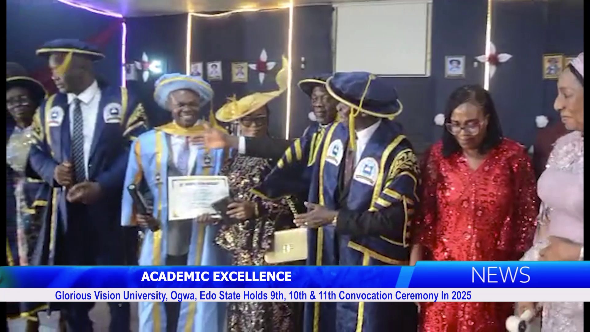 Glorious Vision University, Ogwa, Edo State Holds 9th, 10th & 11th Convocation Ceremony In 2025