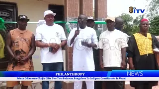Prince Odianosen Okojie Gifts Two Two-Bedroom Bungalows To Indigent Constituents In Uromi