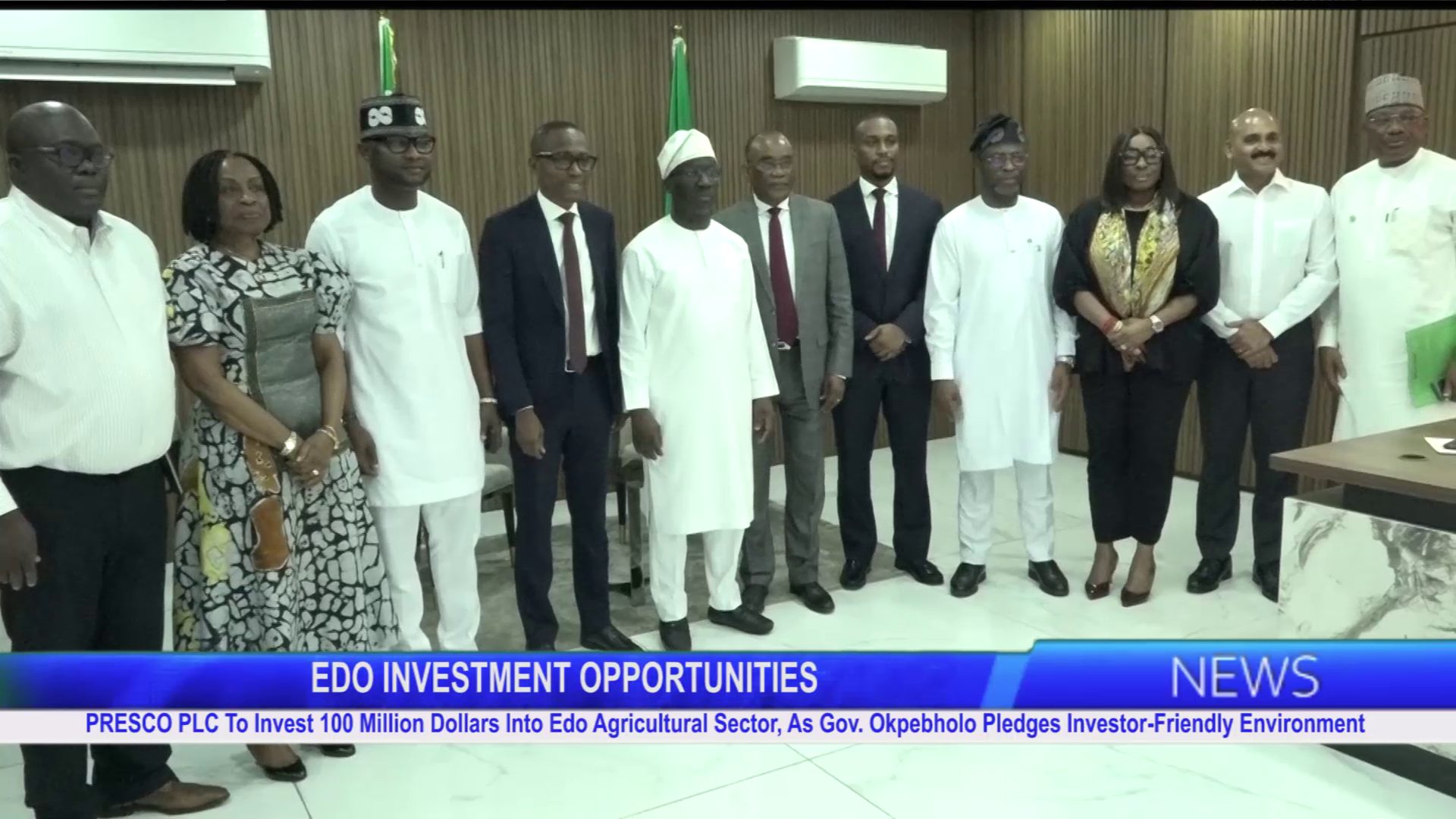 Governor Okpebholo Engages PRESCO PLC Management, Promises Safe, Investor-Friendly Environment