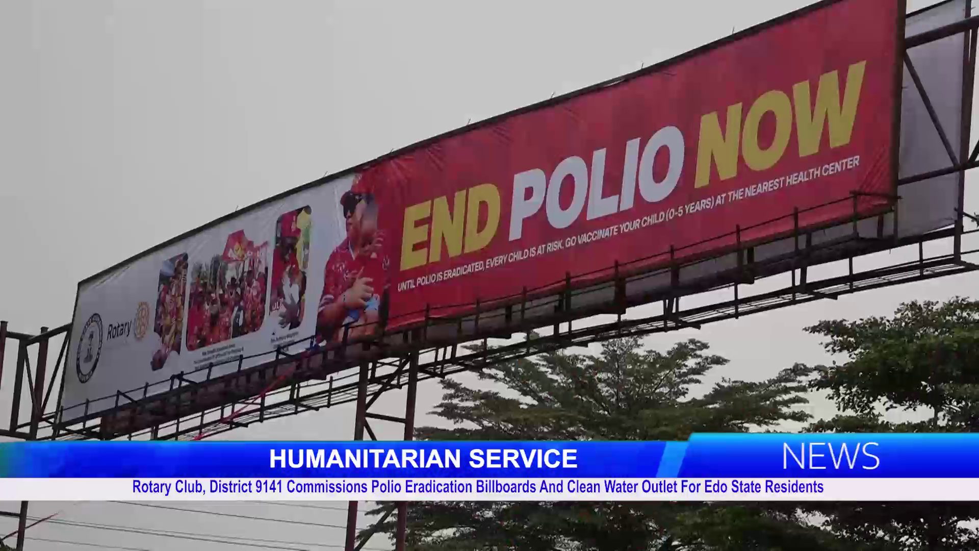 Rotary Club, District 9141 Commissions Polio Eradication Billboards And Clean Water Outlet For Edo State Residents