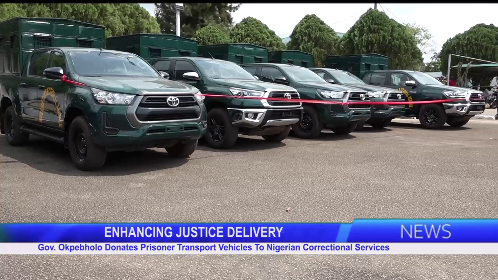 Gov. Okpebholo Commissions, Donates Prisoner Transport Vehicles To Nigerian Correctional Services
