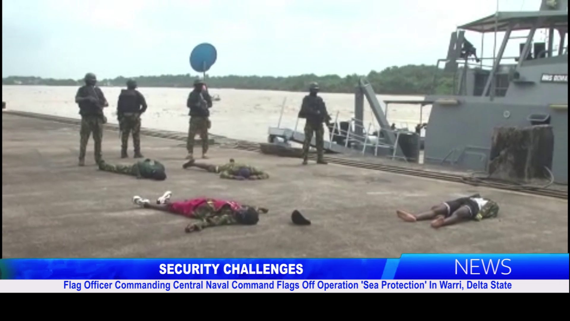 Flag Officer Commanding Central Naval Command Flags Off Operation ‘Sea Protection’ In Warri, Delta State