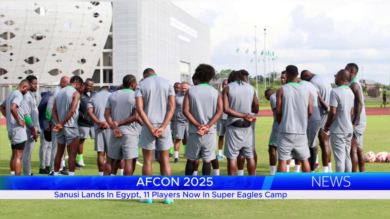 Super Eagles arrive Cairo for 2025 AFCON