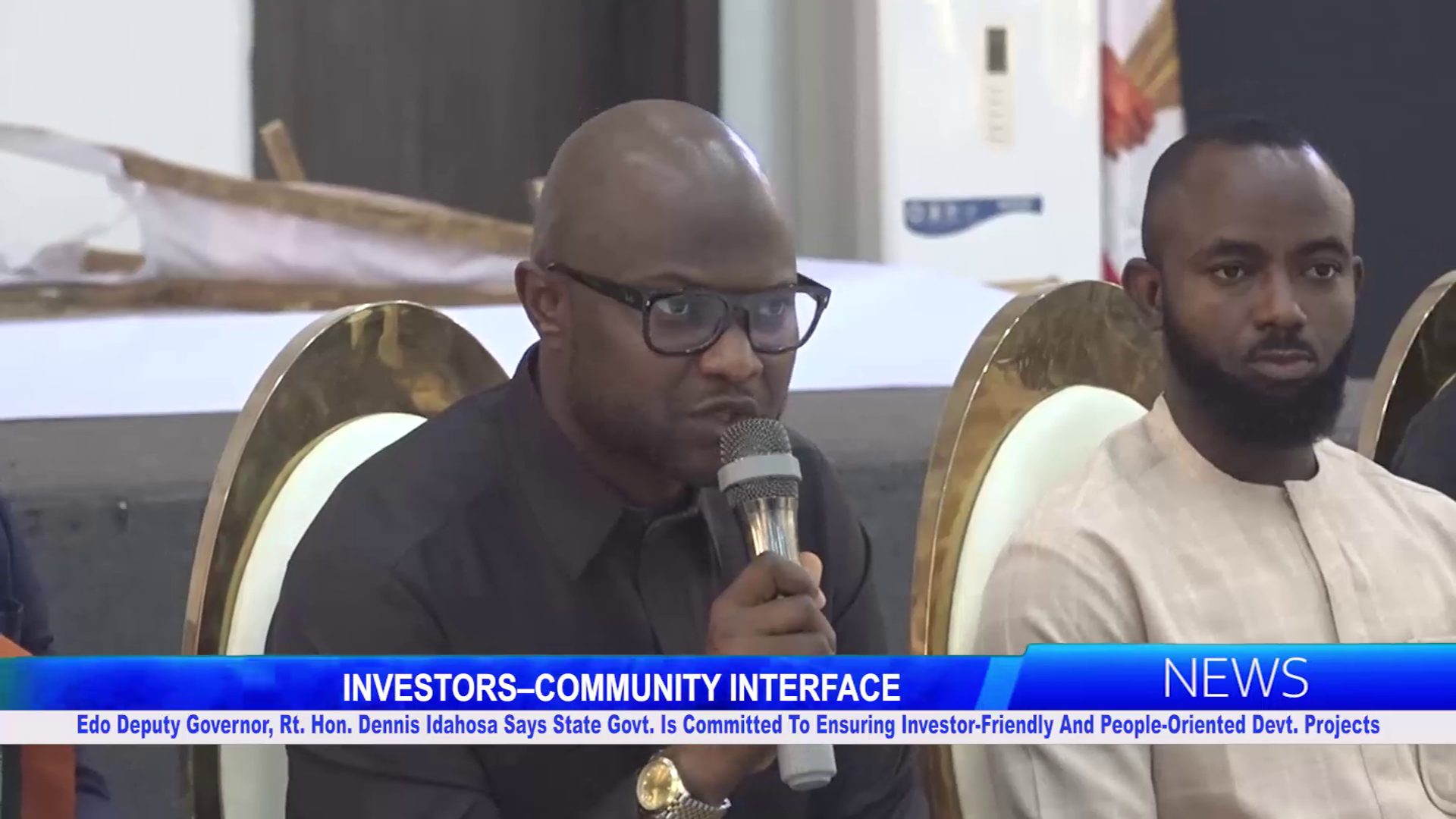 Edo Deputy Governor, Rt. Hon. Dennis Idahosa Says State Government Is Committed To Ensuring Investor-Friendly And People-Oriented Development Projects