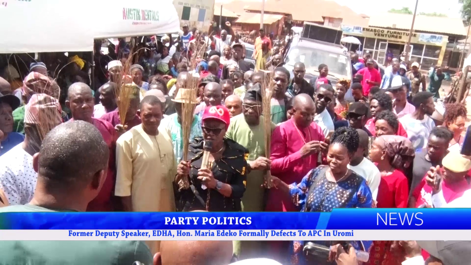 Former Deputy Speaker, EDHA, Hon. Maria Edeko Formally Defects To APC In Uromi