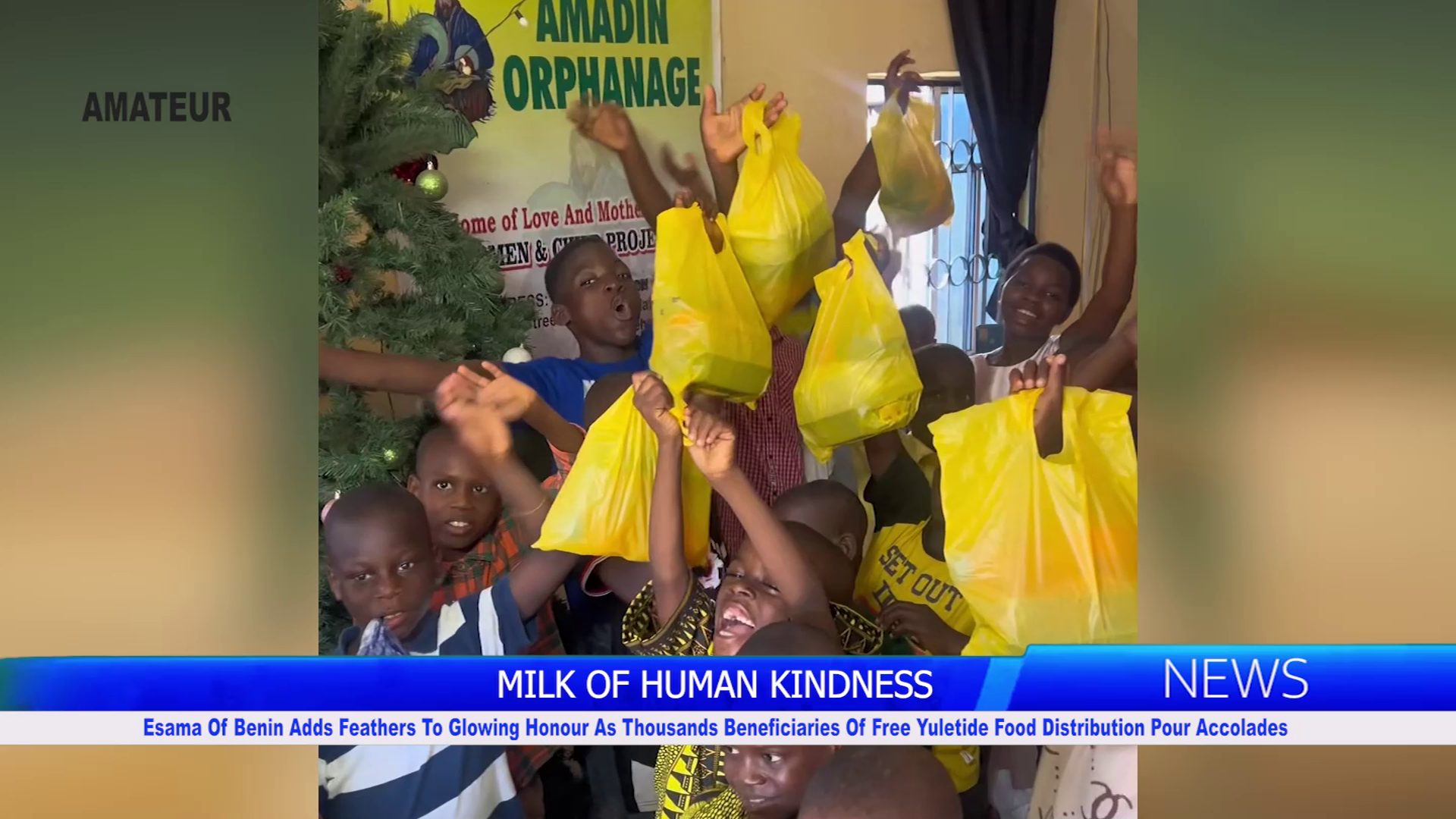 Esama Of Benin Adds Feathers To Glowing Honour As Thousands Of Beneficiaries Of Free Yuletide Food Distribution Pour Accolades