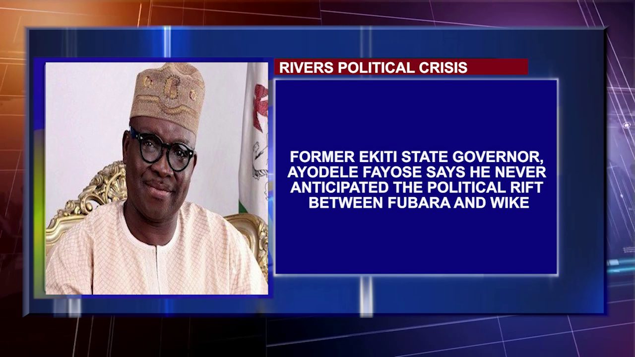 Former Ekiti State Governor, Ayodele Fayose Says He Never Anticipated The Political Rift Between Fubara And Wike