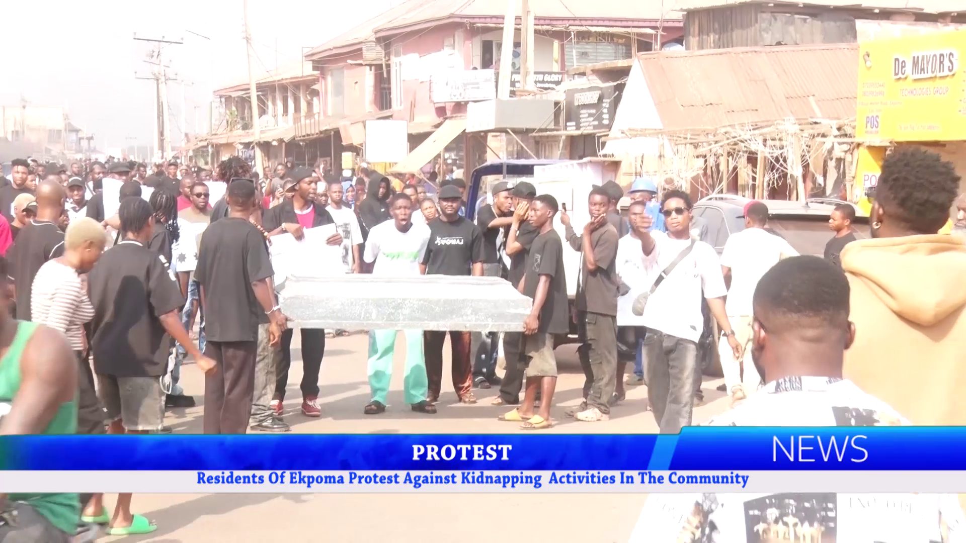 Residents Of Ekpoma Protest Against Kidnapping Activities In The Community