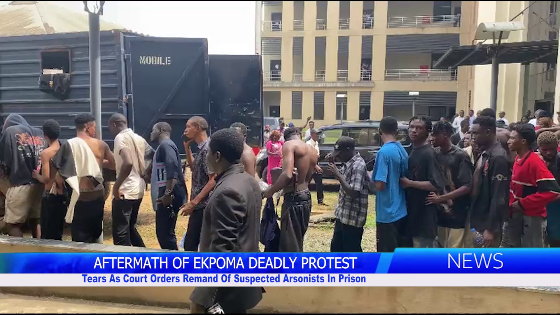 Tears As Court Orders Remand Of Suspected Ekpoma Arsonists In Prison
