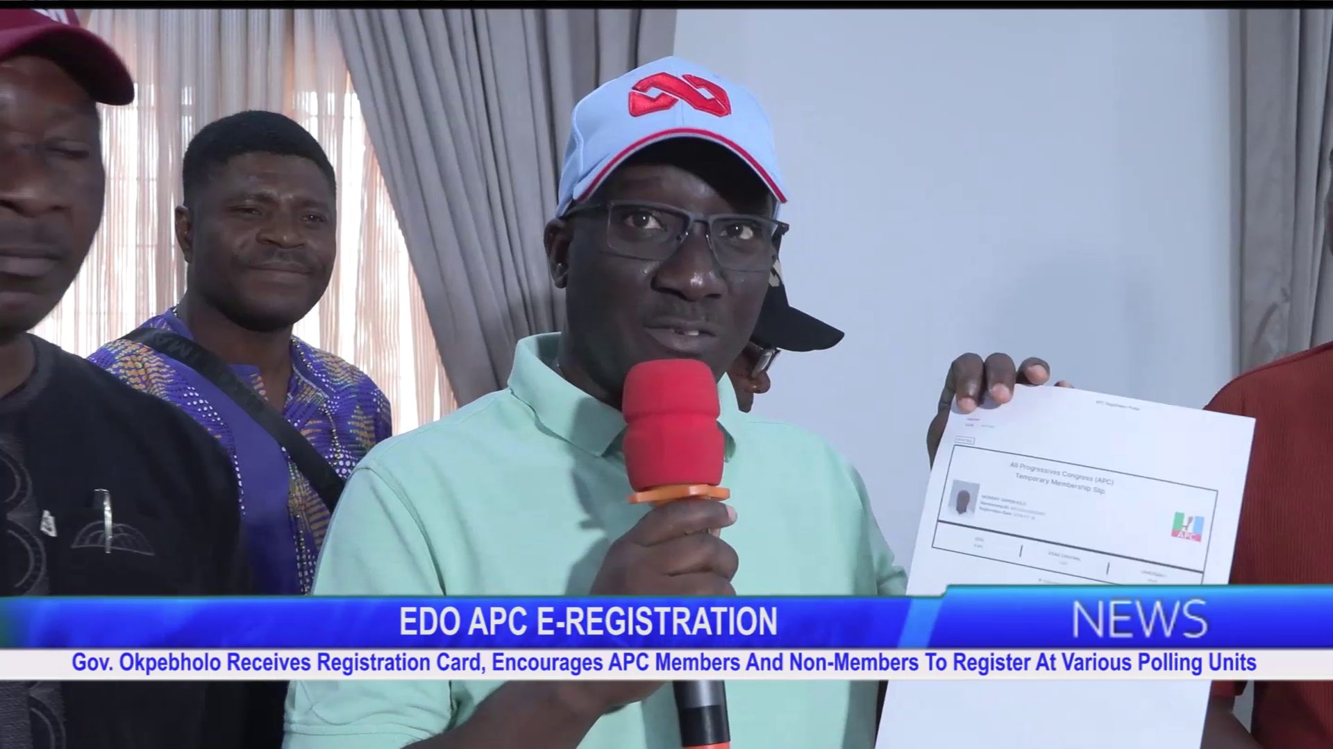 Gov. Okpebholo Receives Registration Card, Encourages APC Members And Non-Members To Register At Various Wards
