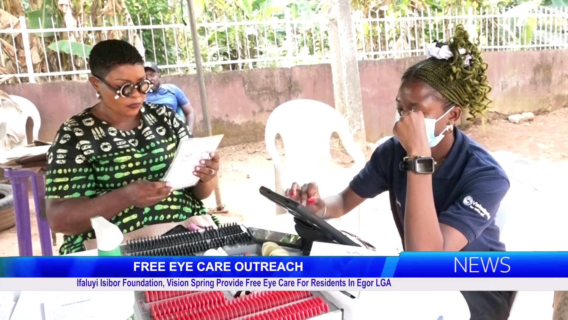 Ifaluyi Isibor Foundation, Vision Spring, Provide Free Eye Care For Residents In Egor LGA
