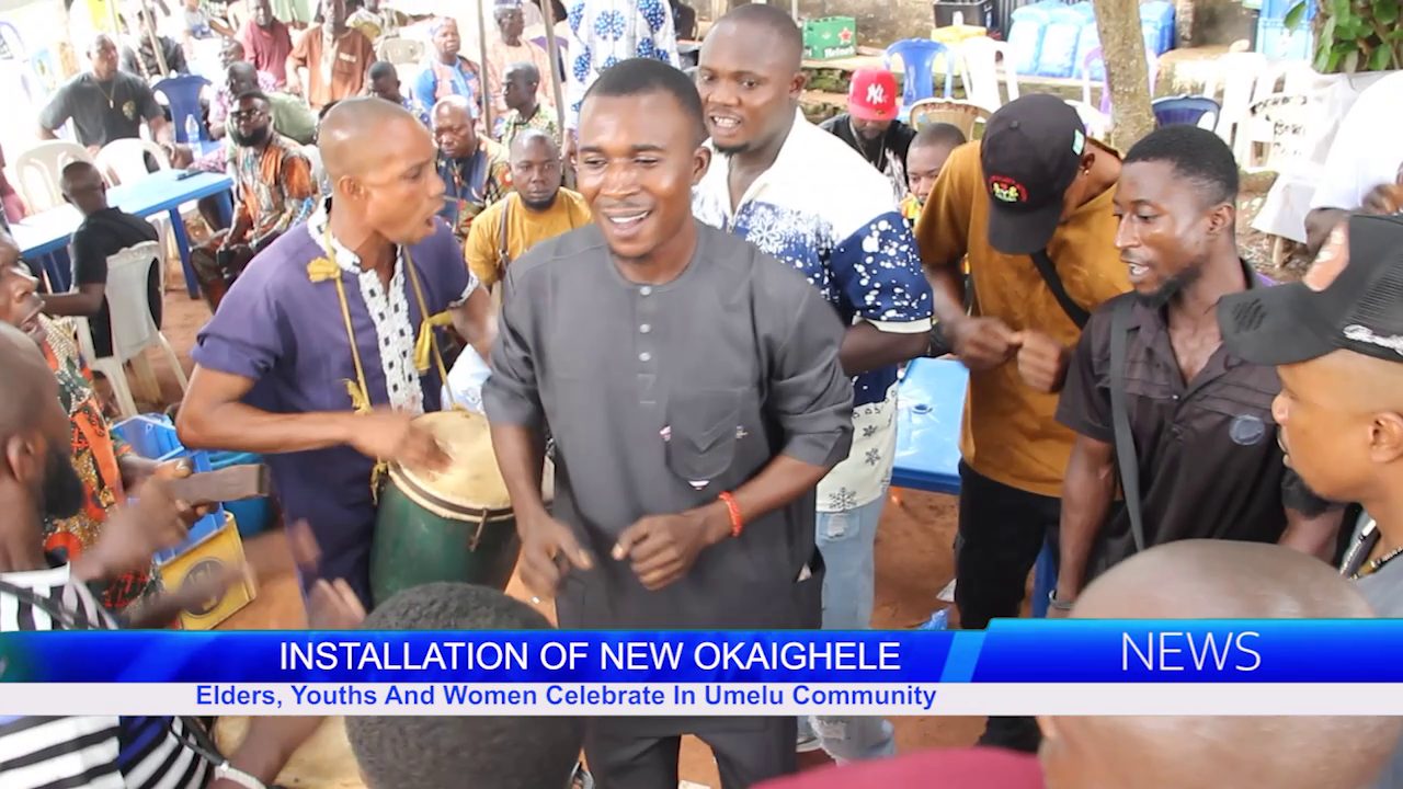 Elders, Youths And Women Celebrate Installation Of New Okaighele in Umelu Community