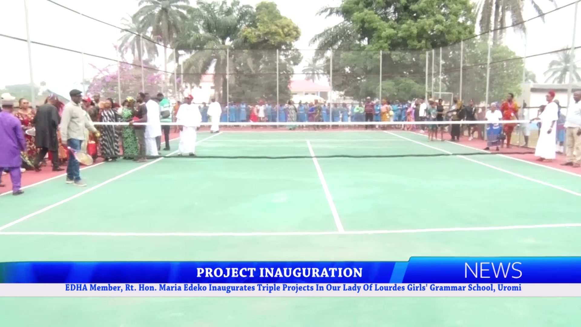 EDHA Member, Rt. Hon. Maria Edeko Inaugurates Triple Projects In Our Lady Of Lourdes Girls’ Grammar School, Uromi