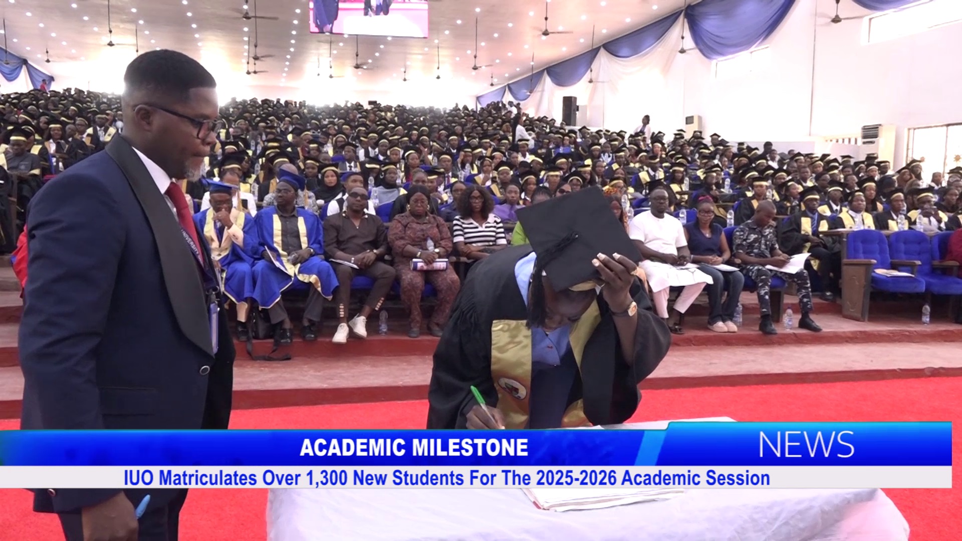 ‎IUO Matriculates Over 1,300 New Students For The 2025-2026 Academic Session