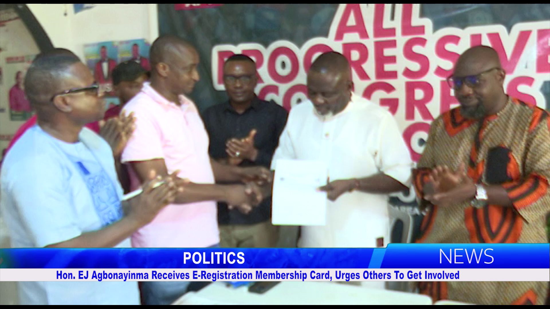 Hon. EJ Agbonayinma Receives E-Registration Membership Card, Urges Others To Get Involved