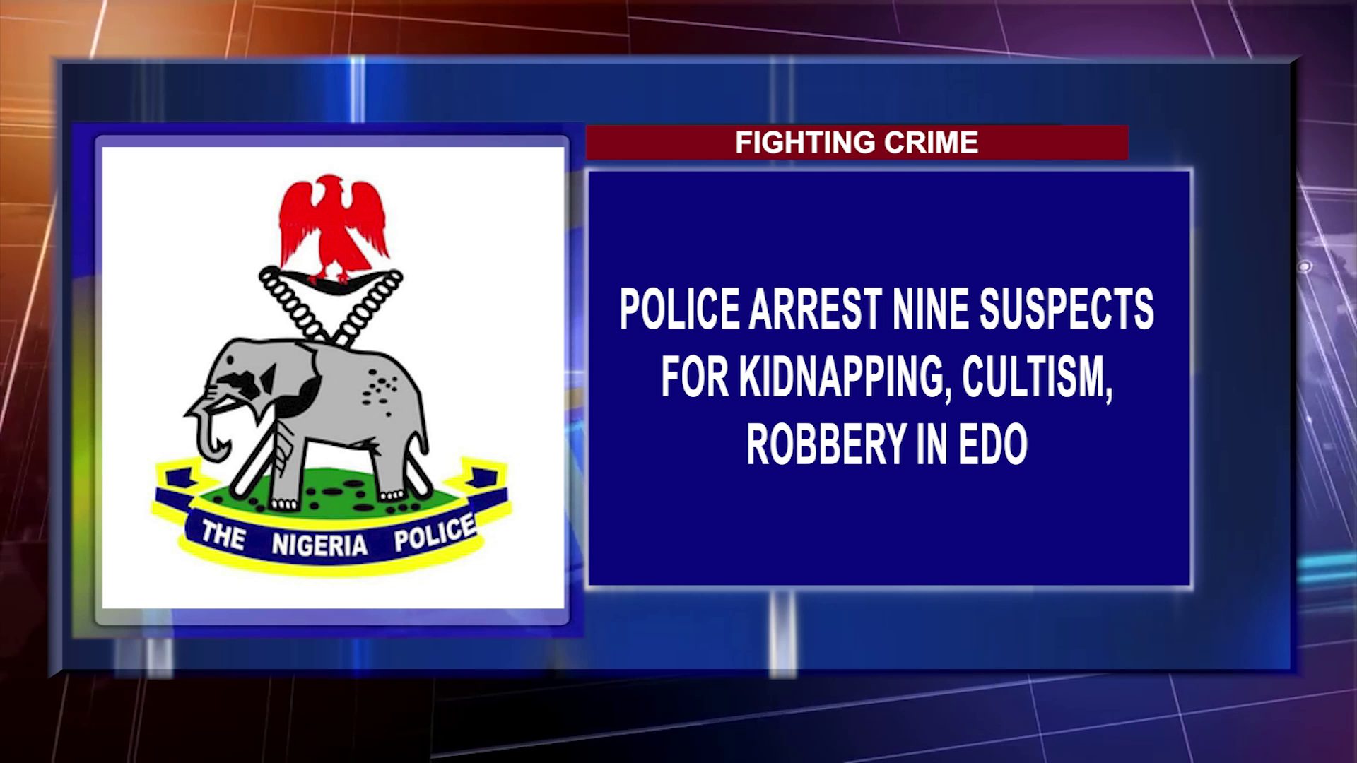 Police Arrest Nine Suspects For Kidnapping, Cultism, Robbery In Edo