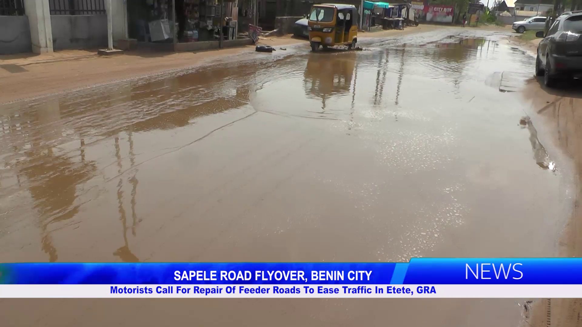 SAPELE ROAD FLYOVER, BENIN CITY: Motorists Call For Repair Of Feeder Roads To Ease Traffic In Etete, GRA