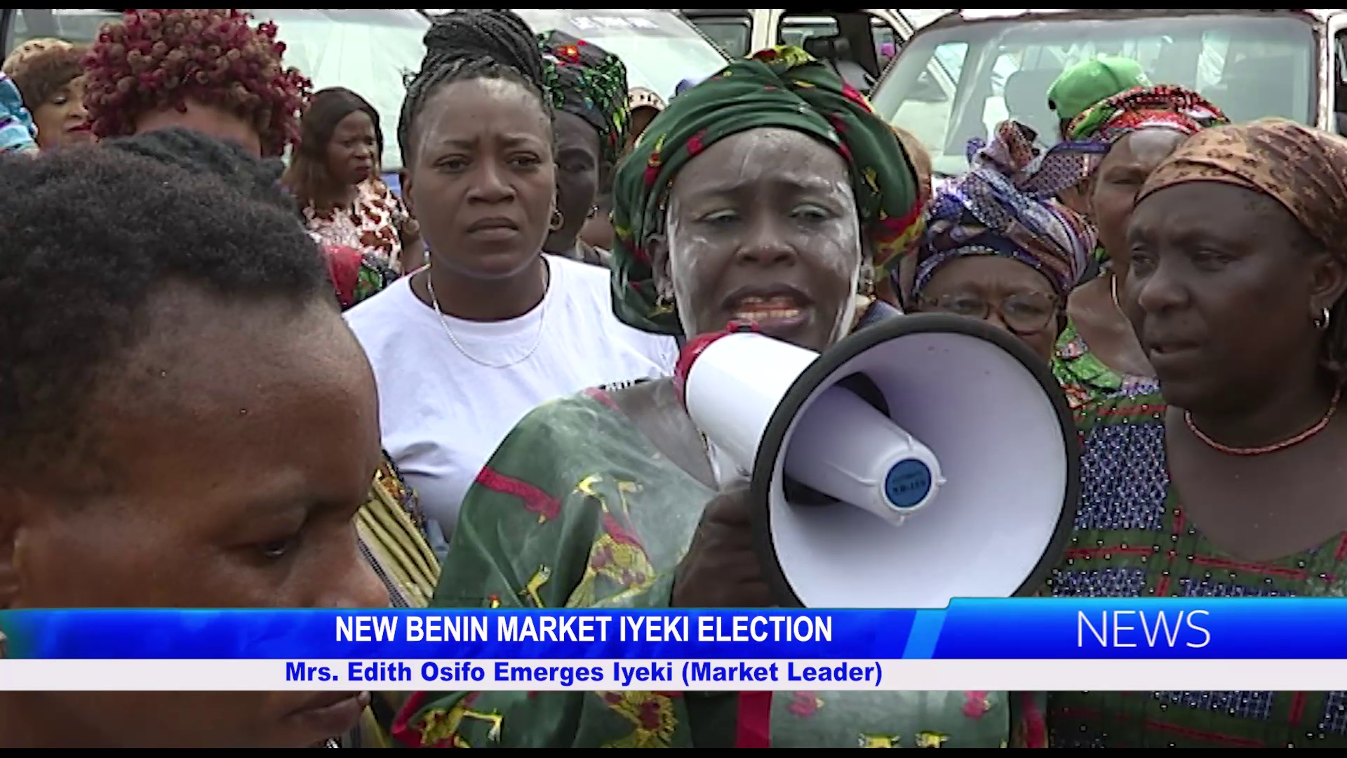 NEW BENIN MARKET IYEKI ELECTION: Mrs. Edith Osifo Emerges Iyeki (Market Leader)