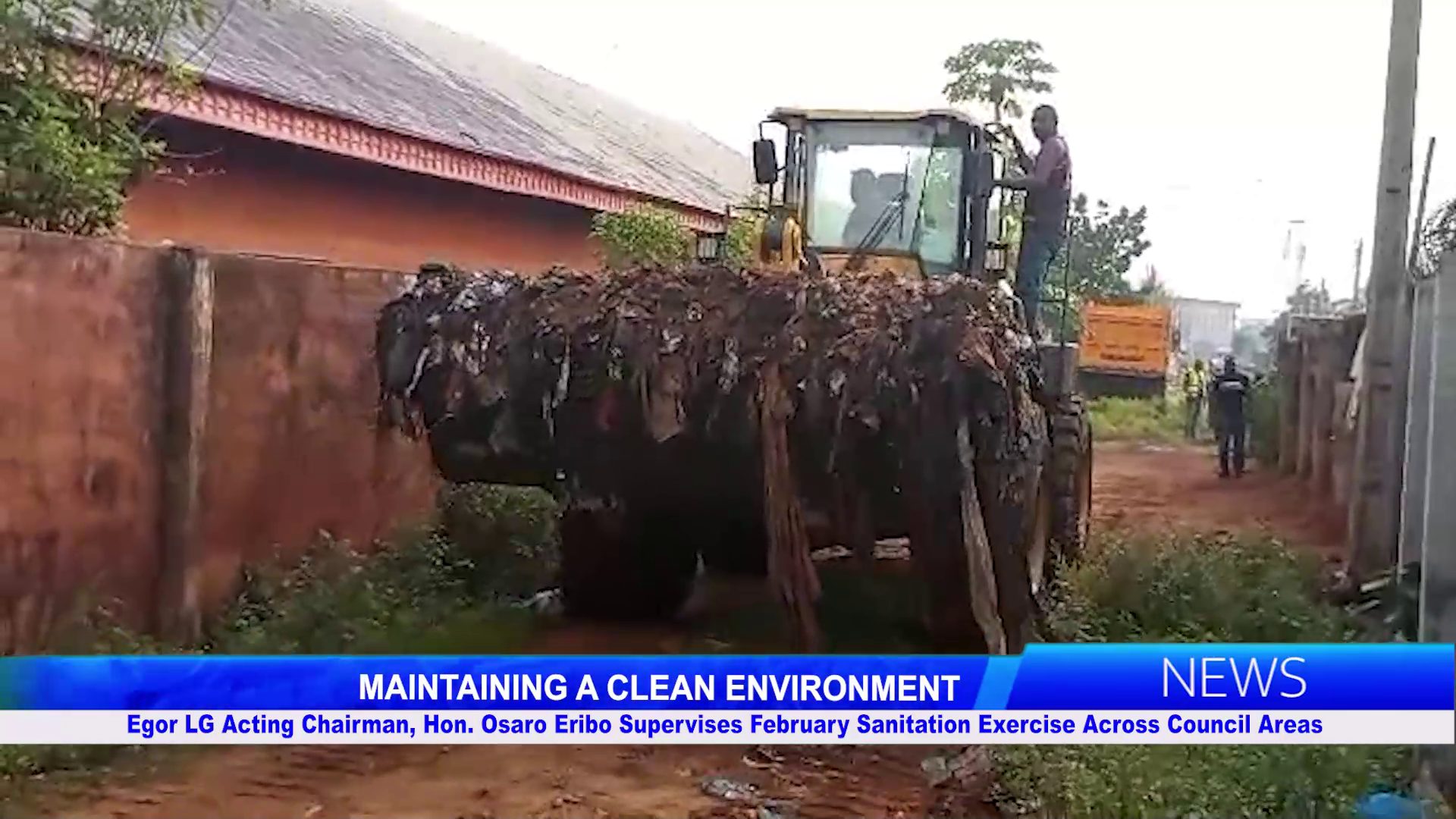 Egor LG Acting Chairman, Hon. Osaro Eribo Supervises February Sanitation Exercise Across Council Areas