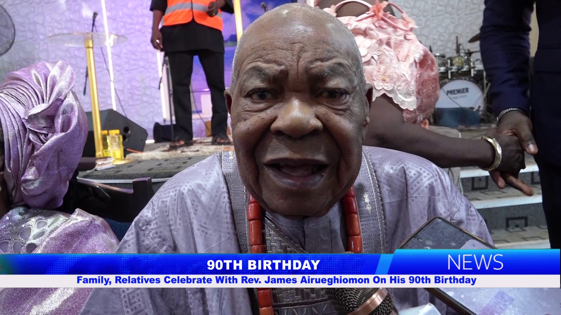 Family, Relatives Celebrate With Rev. James Airueghiomon On His 90th Birthday