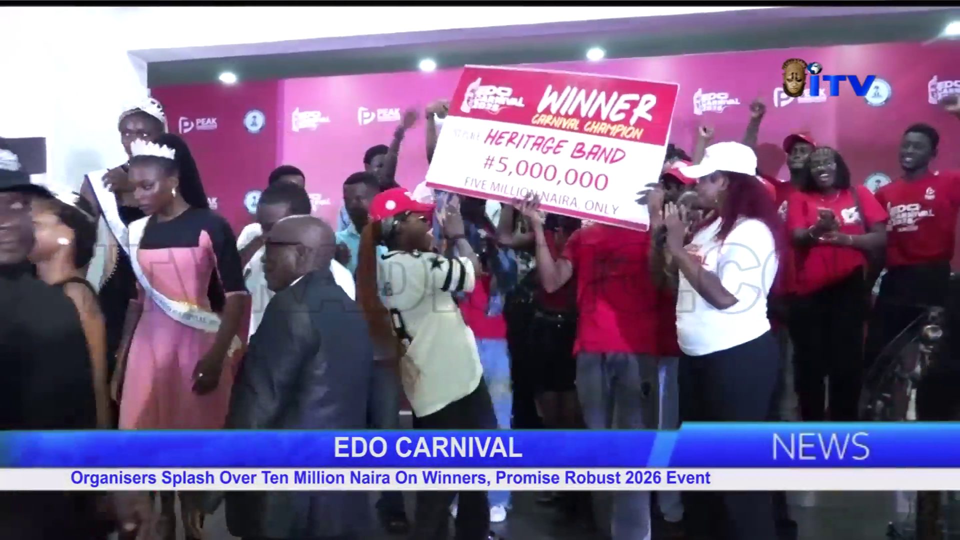 EDO CARNIVAL: Organisers Splash Over Ten Million Naira On Winners, Promises Robust 2026 Event