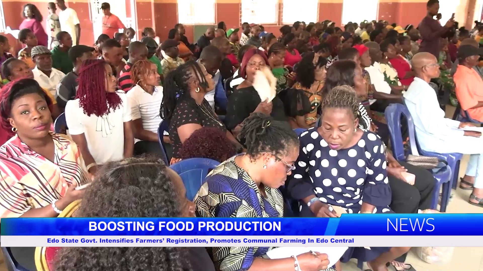 Edo State Govt. Intensifies Farmers’ Registration, Promotes Communal Farming in Edo Central