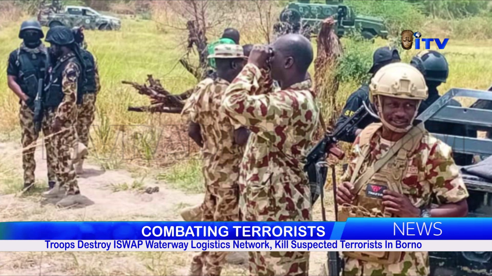 COMBATING TERRORISTS: Troops Destroy ISWAP Waterway Logistics Network, Kill Suspected Terrorists In Borno