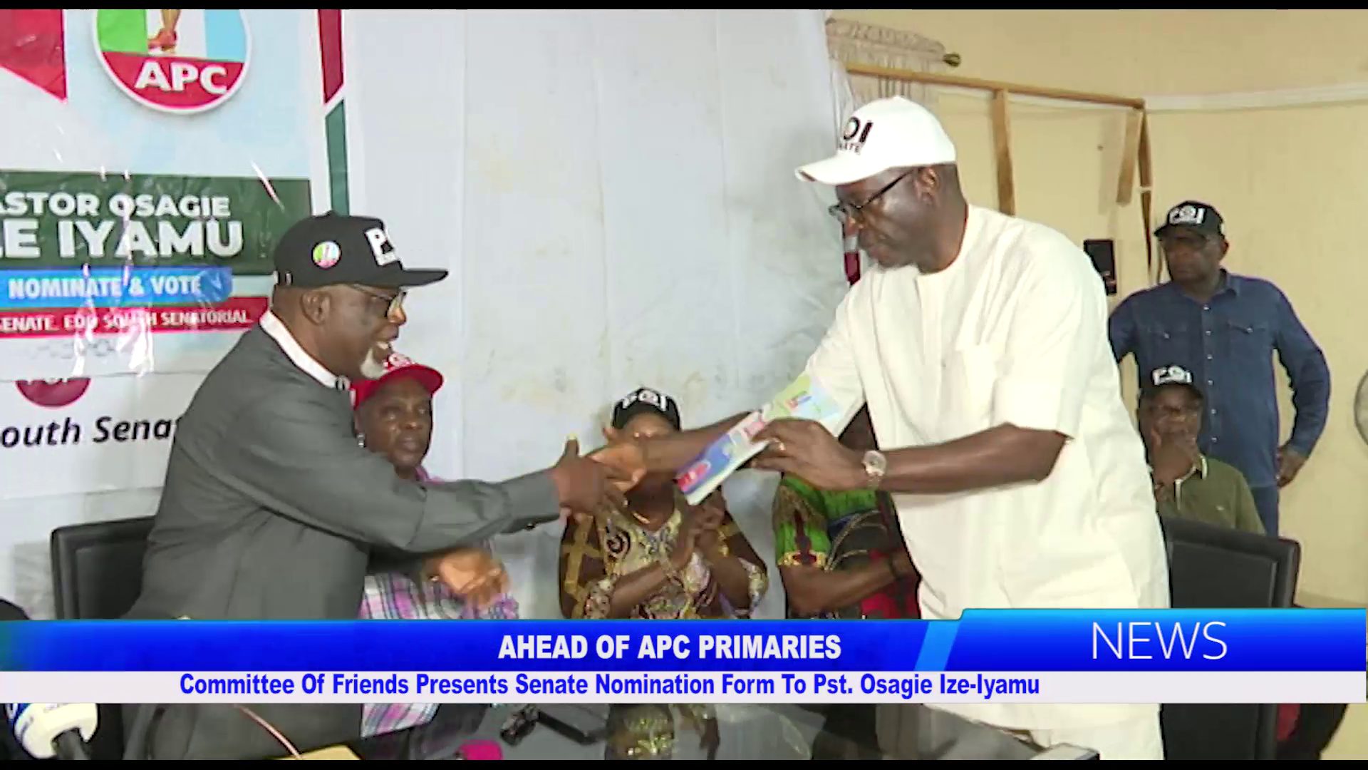 Committee Of Friends Presents Senate Nomination Form To Pst. Osagie Ize-Iyamu