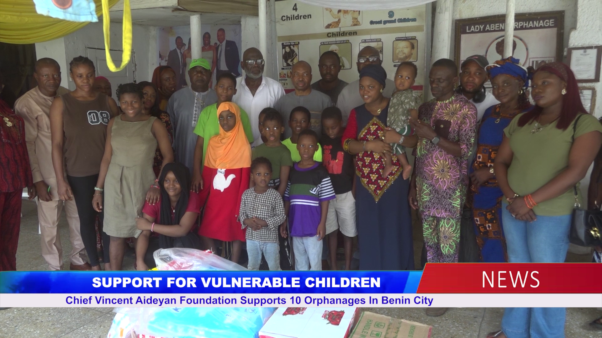 Chief Vincent Aideyan Foundation Supports 10 Orphanages In Benin City