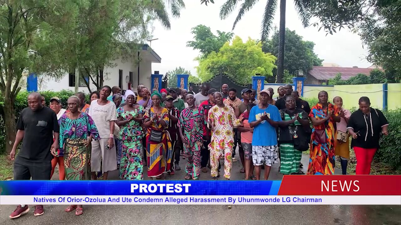 PROTEST: Natives Of Orior-Ozolua And Ute Condemn Alleged Harassment By Uhunmwode LG Chairman