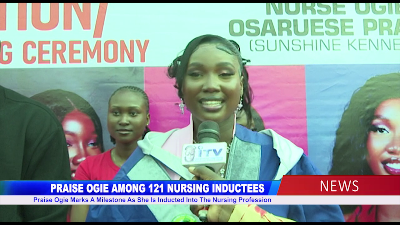 Praise Ogie Marks A Milestone As She Is Inducted Into The Nursing Profession