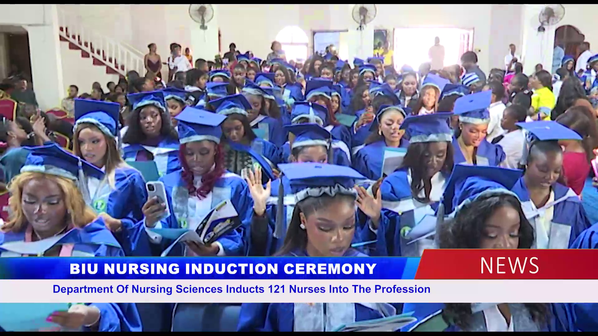Department Of Nursing Sciences Inducts 121 Nurses Into The Profession