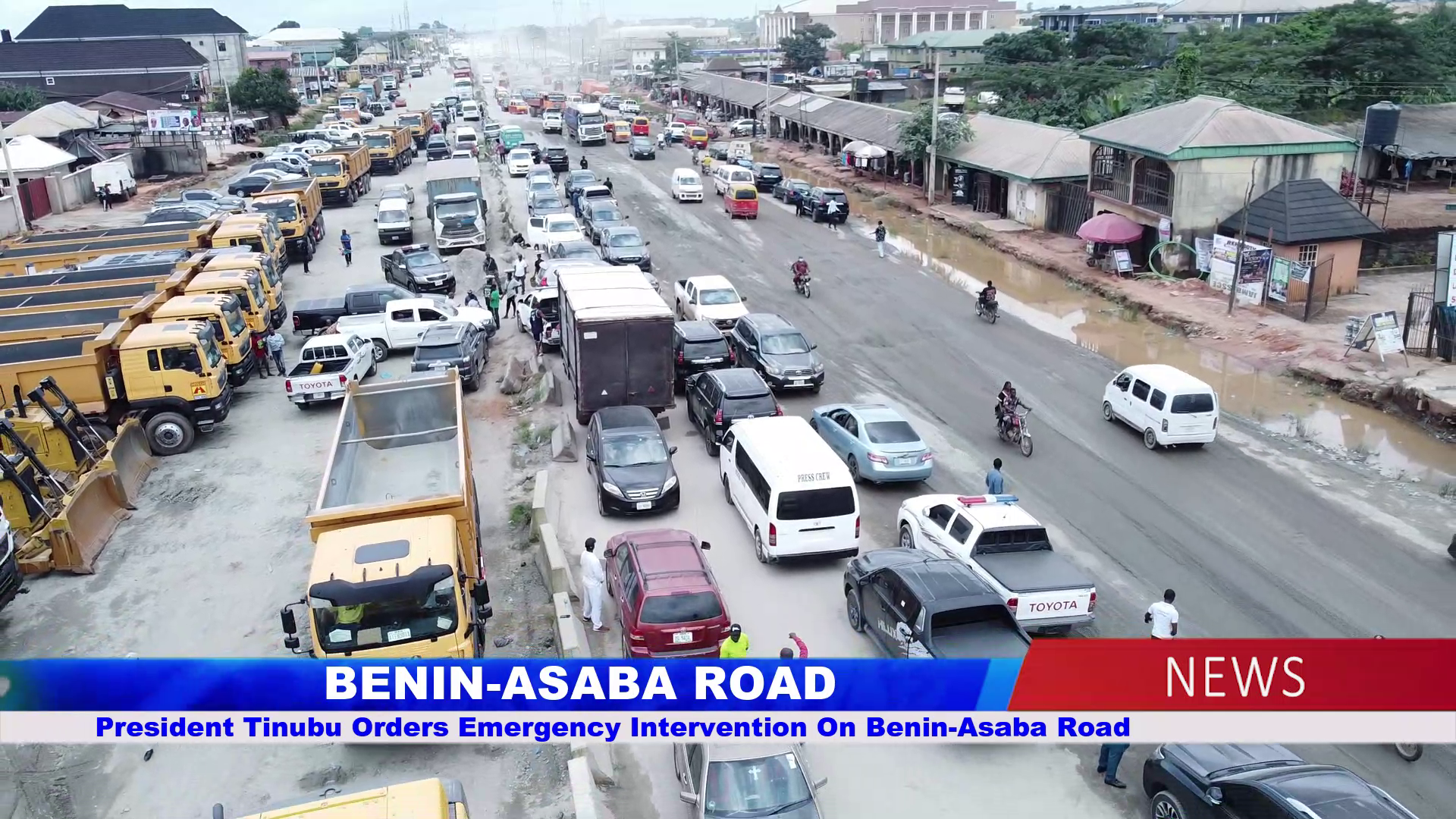 President Tinubu Orders Emergency Intervention On Benin-Asaba Road