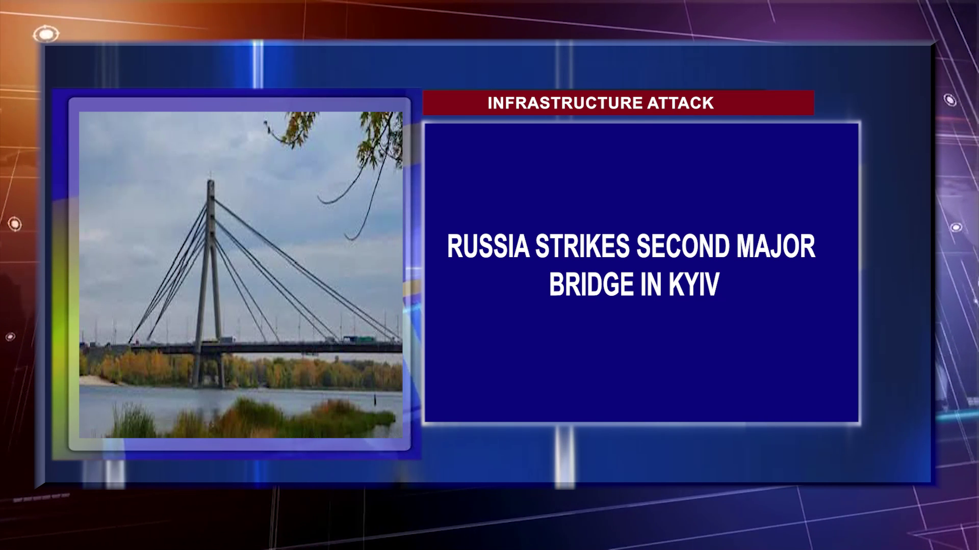 Russia Strikes Second Major Bridge In Kyiv